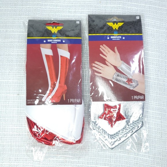 DC Wonder Woman Corset Bustier With Skirt & Accessories Halloween Cosplay Adult - Picture 15 of 16